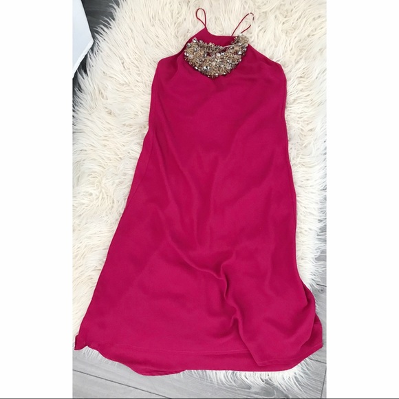 COPY - 🔥 2/$20 Rw &co pink silky crepe halter dre… - Picture 5 of 5